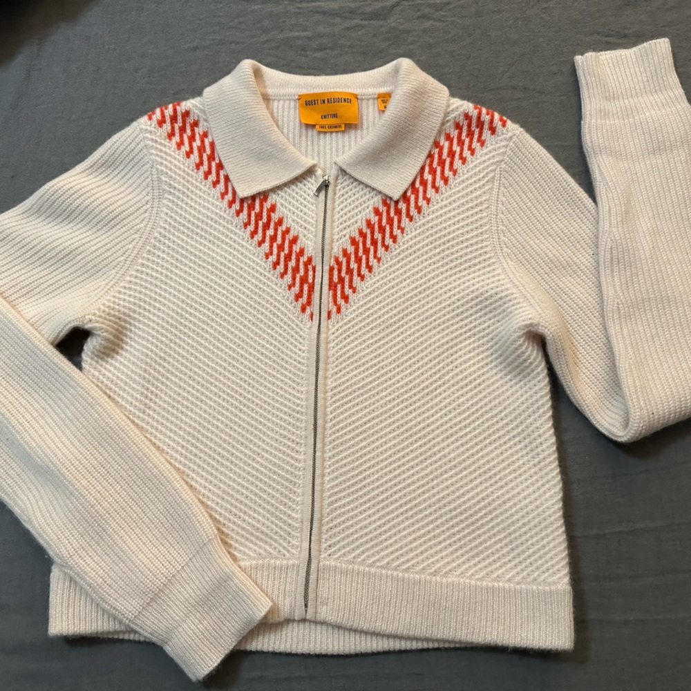 Guest in Residence Cashmere zip up sweater